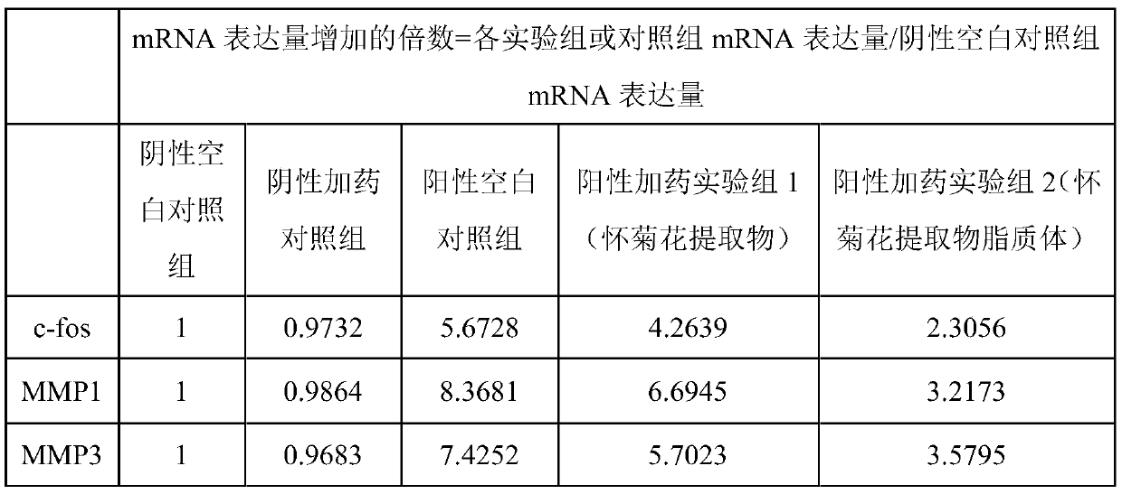 Huai chrysanthemum extract liposome and preparation method and application thereof