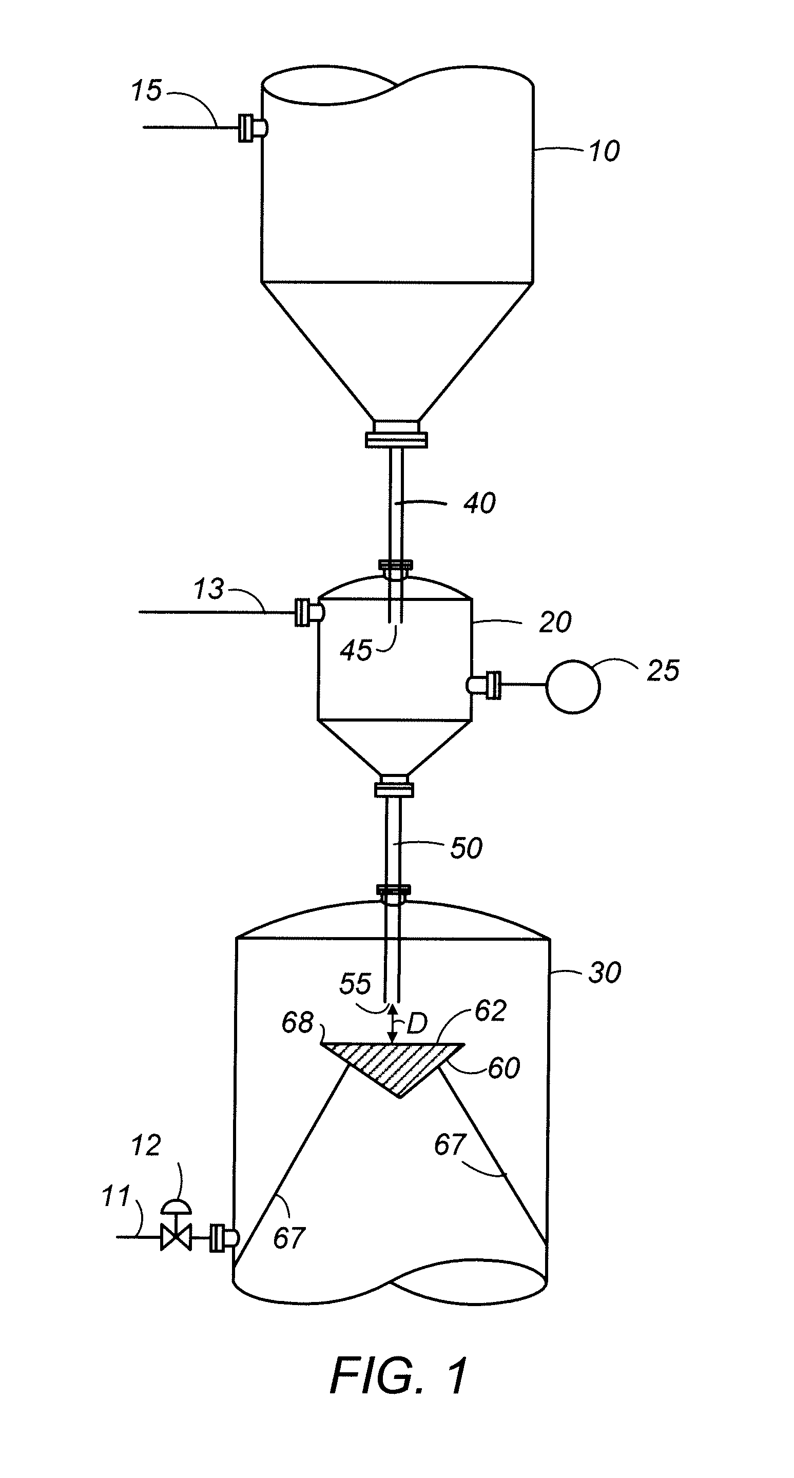 Apparatus for transferring particles