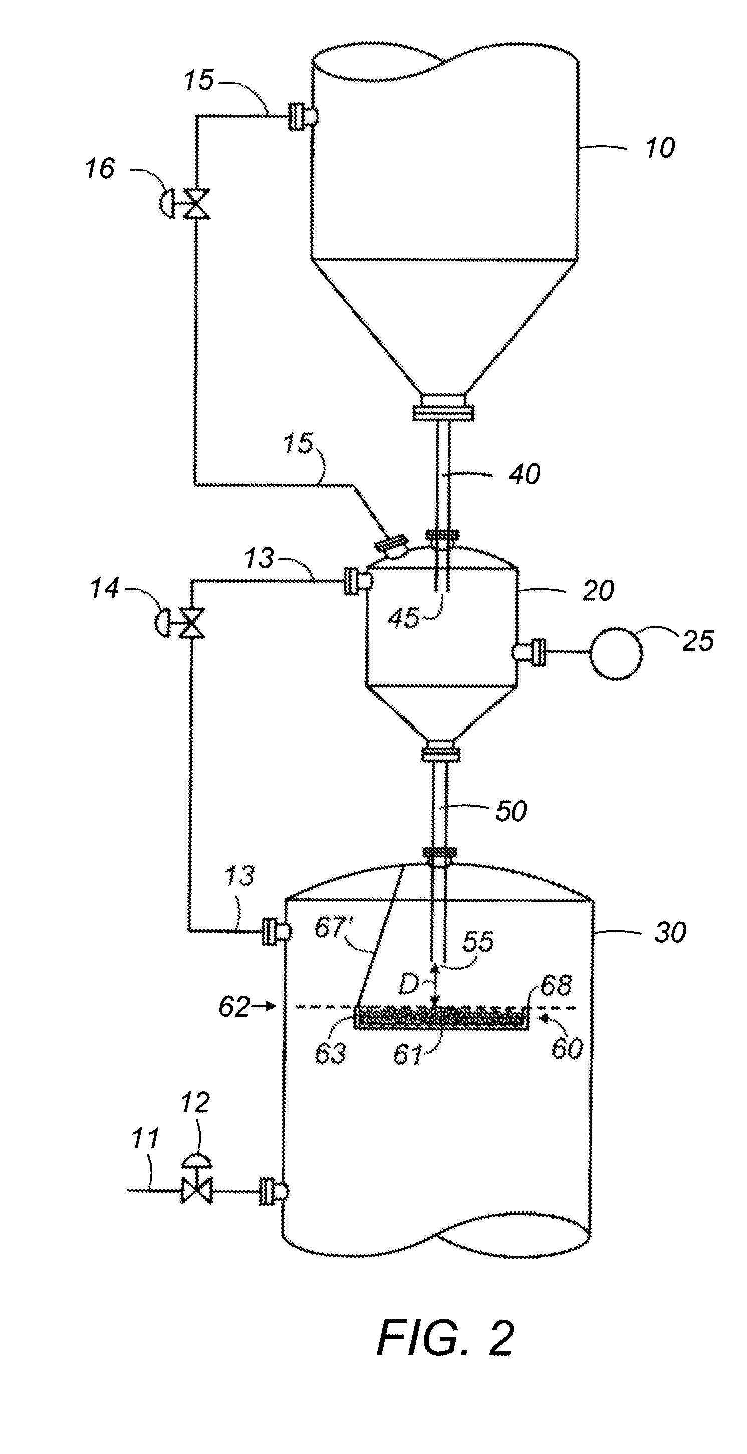 Apparatus for transferring particles