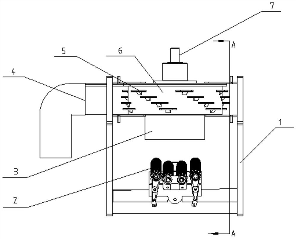 A device for double ear picking and stem and leaf impurity removal for fresh corn with two ears