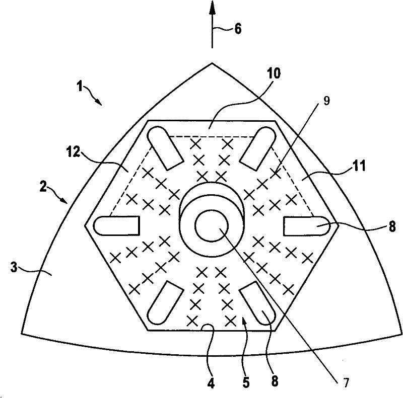 Grinding disc device for grinding apparatus of manual operation