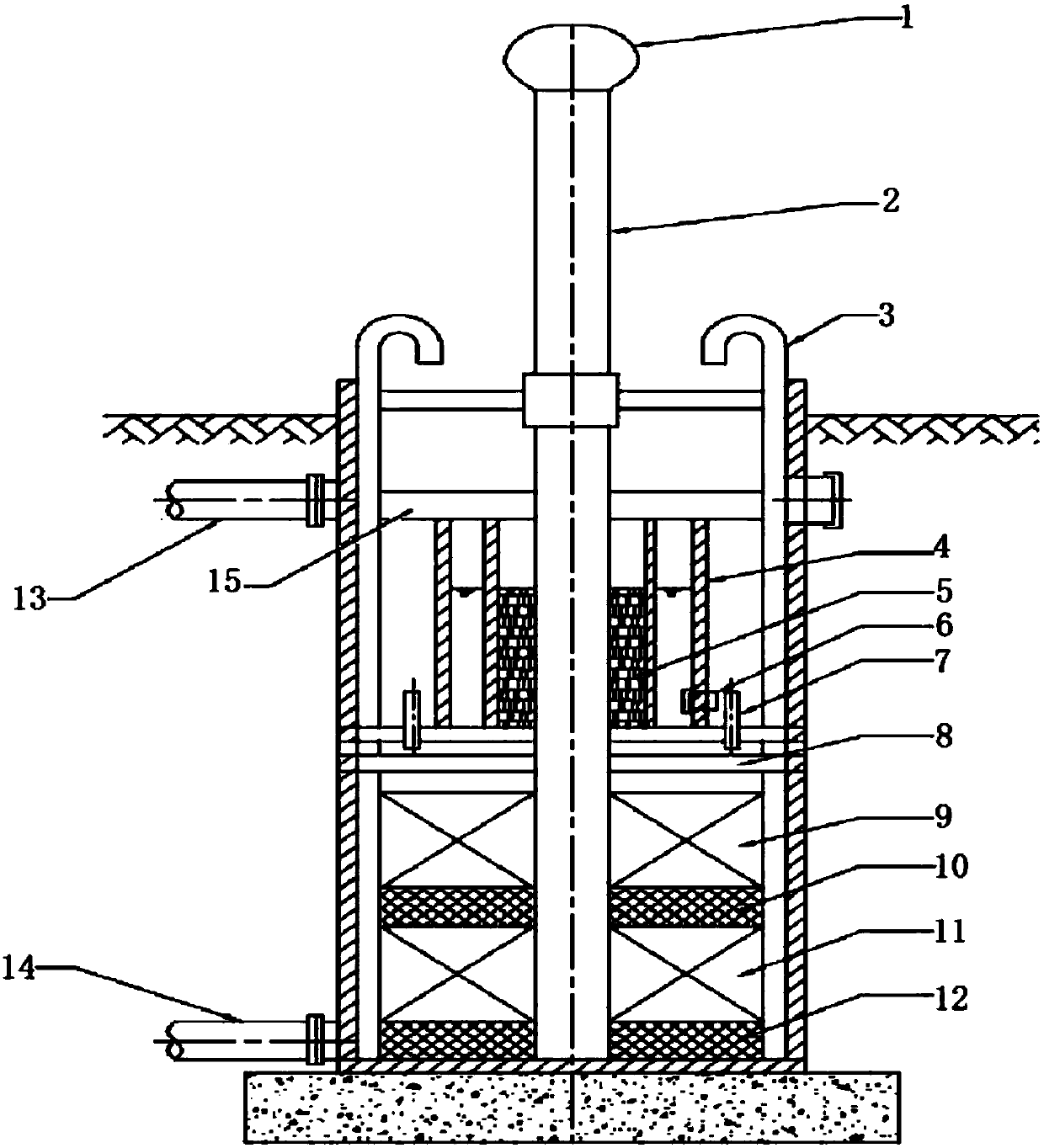 Modular peasant household sewage decentralized treatment equipment and using method thereof