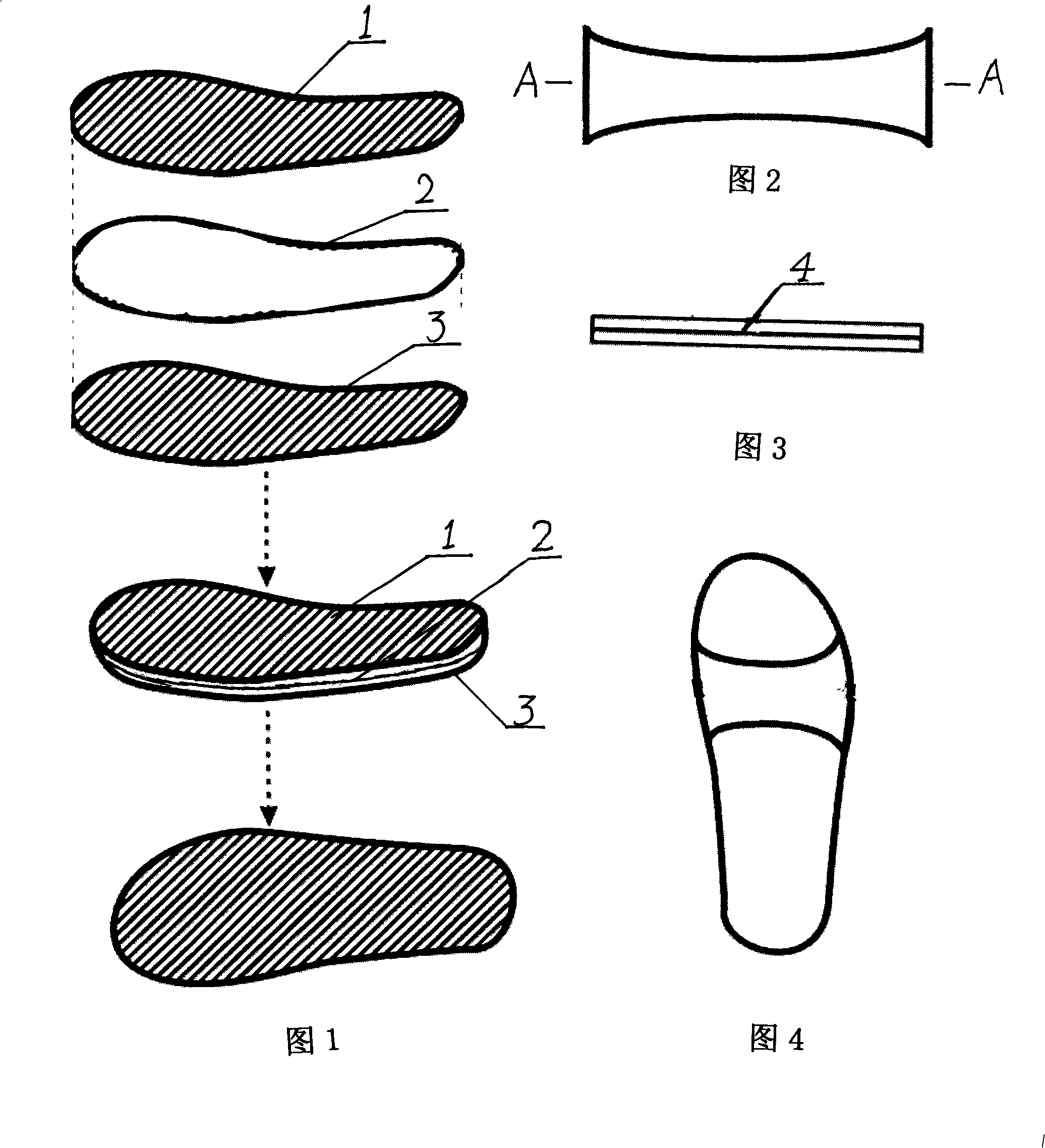 Pure natural plant shoes and manufacturing method thereof