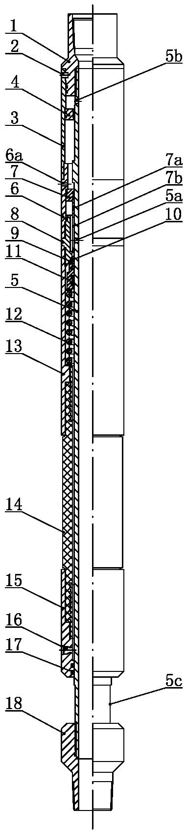 Method for controlling separated layer water injection by flow wave