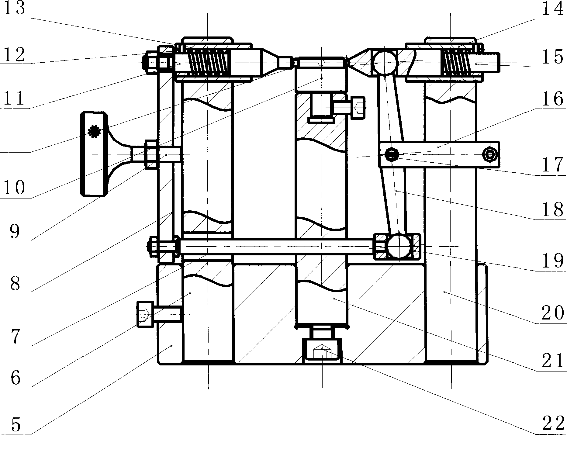 Design proposal for grinding copper holder locking notch and clamping device