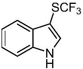 Method for preparing trifluoro-methylmercapto-substituted indole compound
