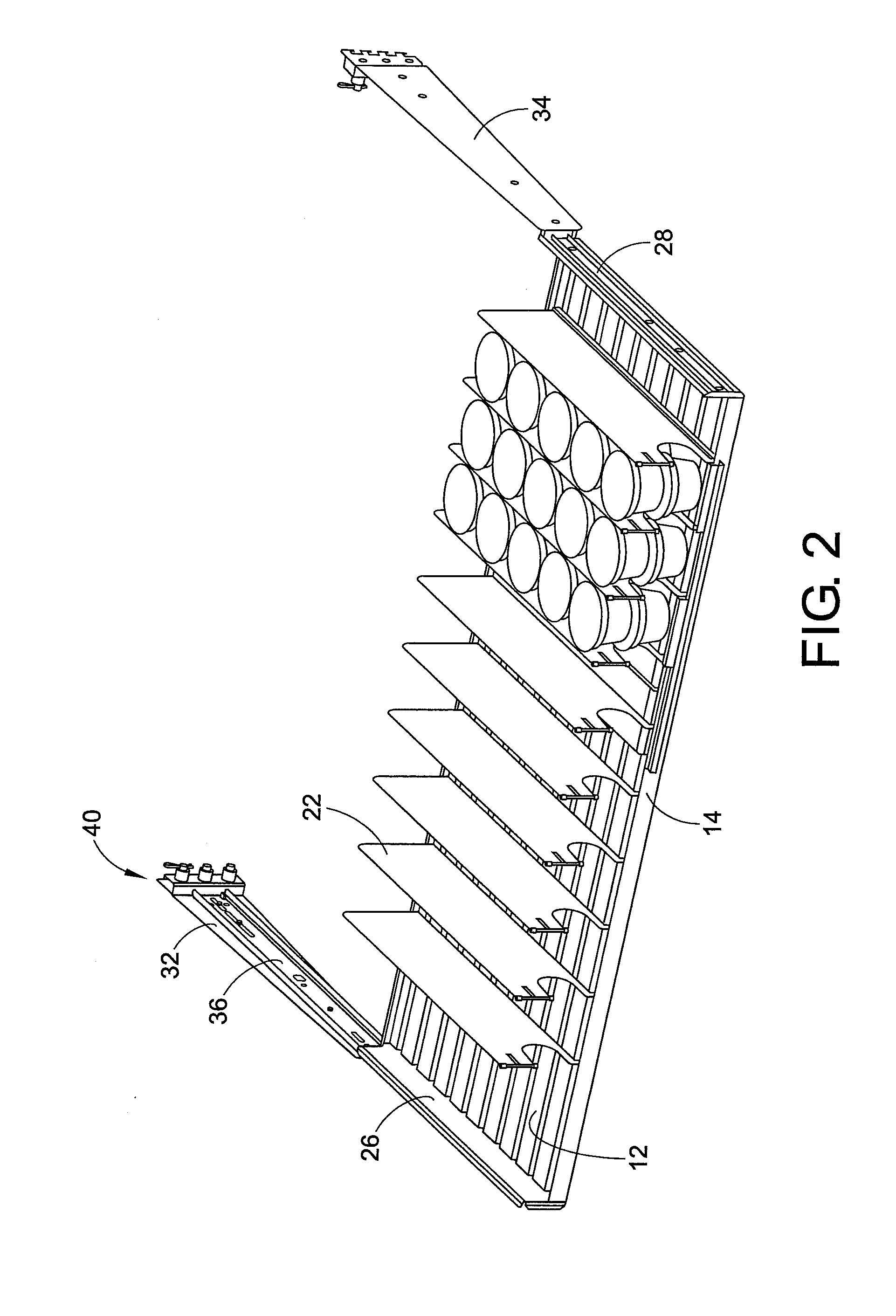 Adjustable mounting structure for a shelving system