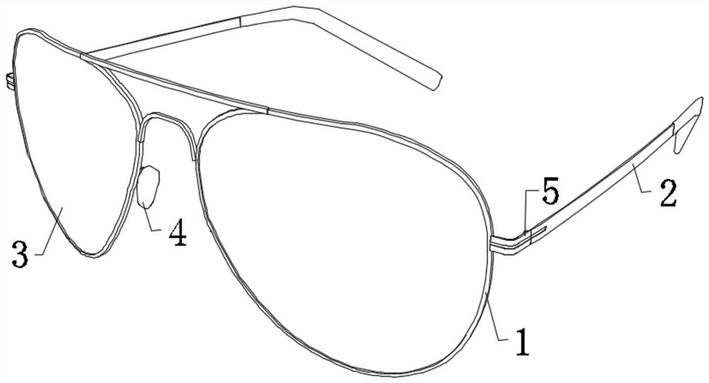 Multifunctional spectacle frame for myopia ray-proof eyeshade