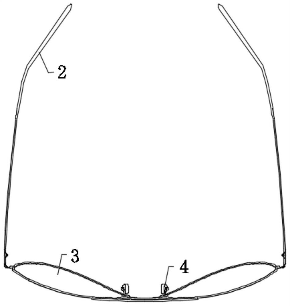 Multifunctional spectacle frame for myopia ray-proof eyeshade