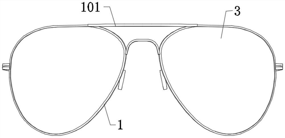 Multifunctional spectacle frame for myopia ray-proof eyeshade