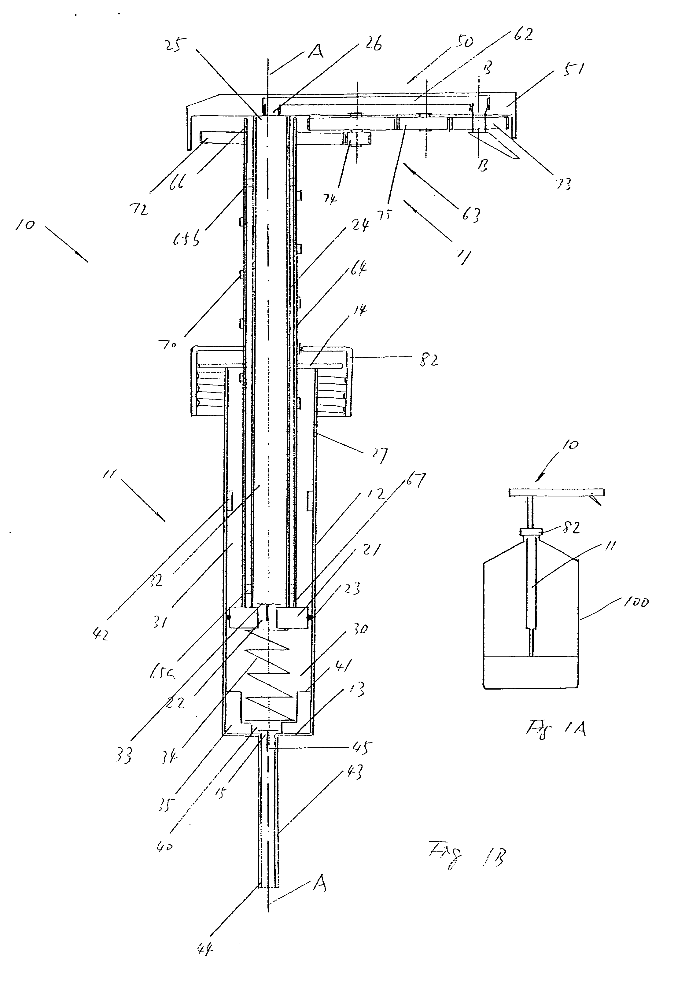 Device for dispensing a viscous fluid product in a pattern