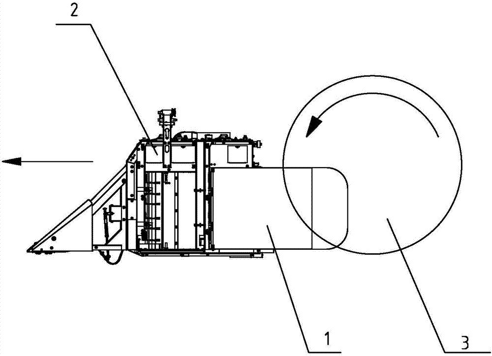 Walking side material-stopping device of cotton picker