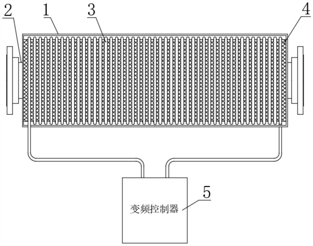 Electromagnetic heating device suitable for high-temperature and high-pressure working condition environment and using method of electromagnetic heating device