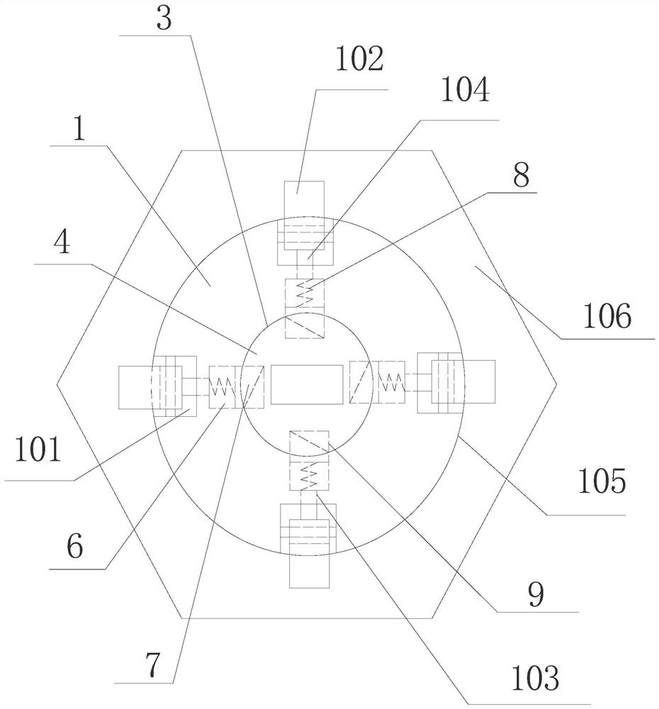 Fixed-torque connecting piece anti-knock buffering combined screw