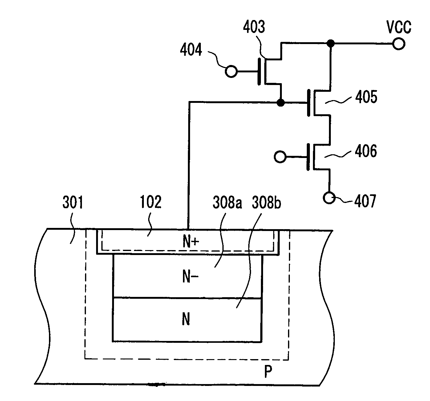 Charge detecting device