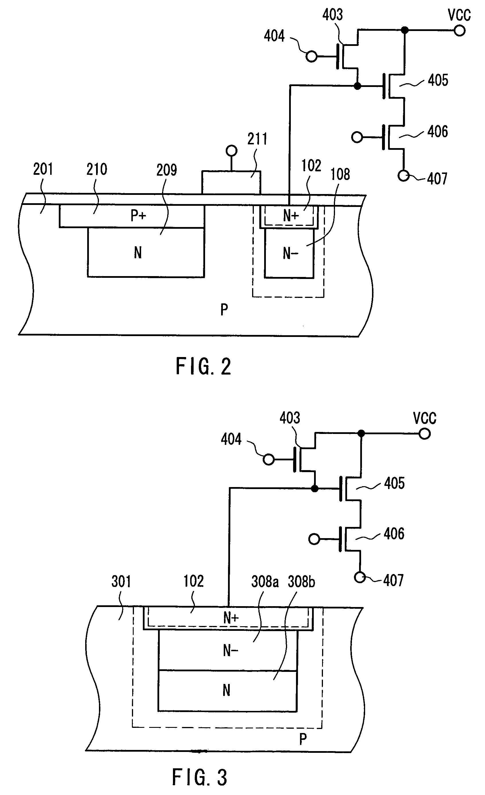 Charge detecting device