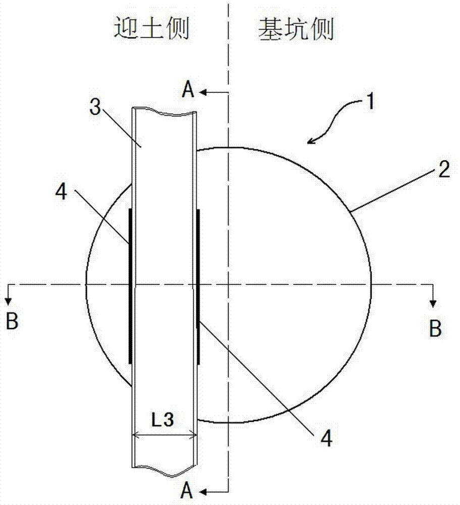 Foundation pit supporting structure and construction method thereof