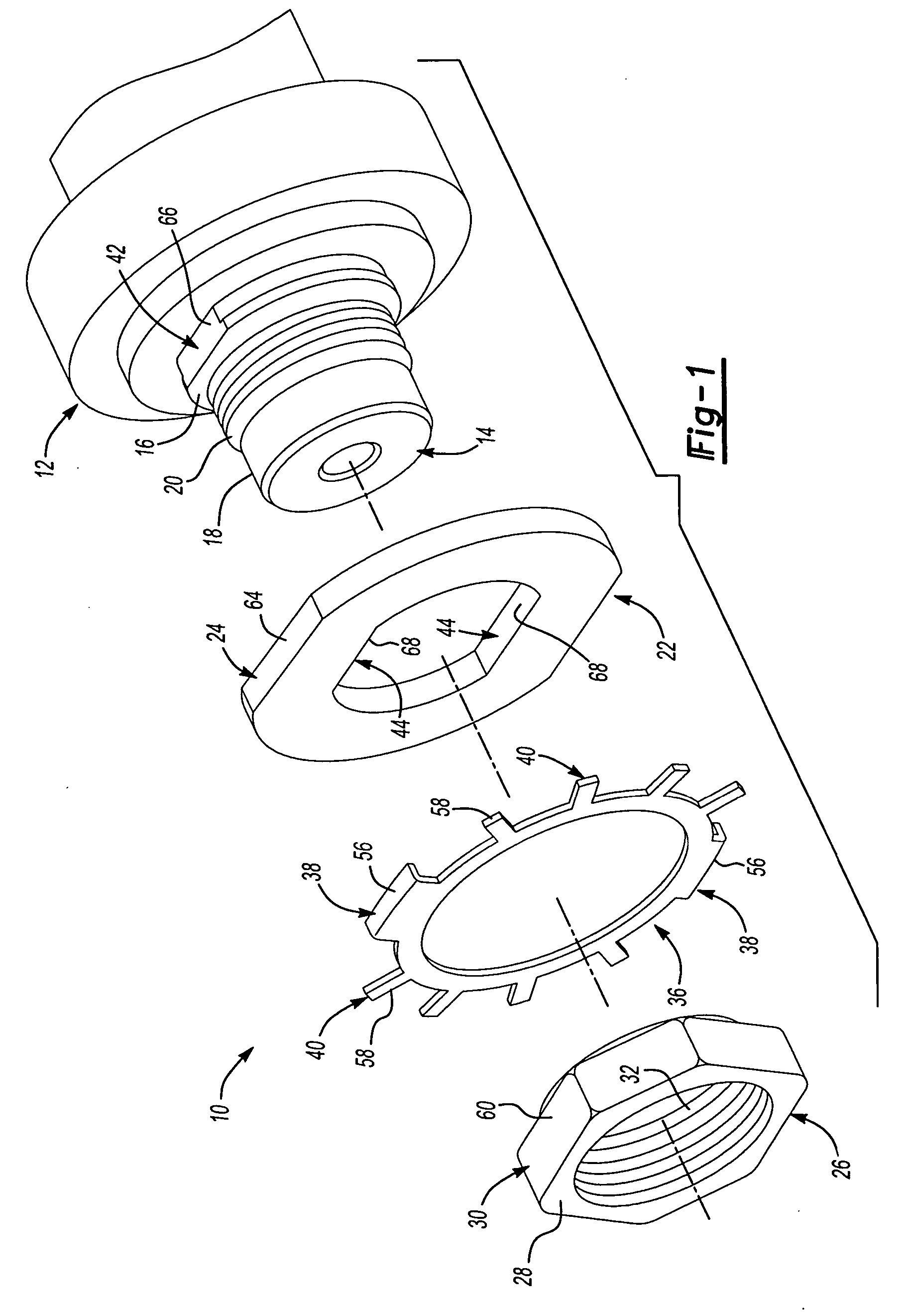 Combination lock washer and spindle bearing assembly