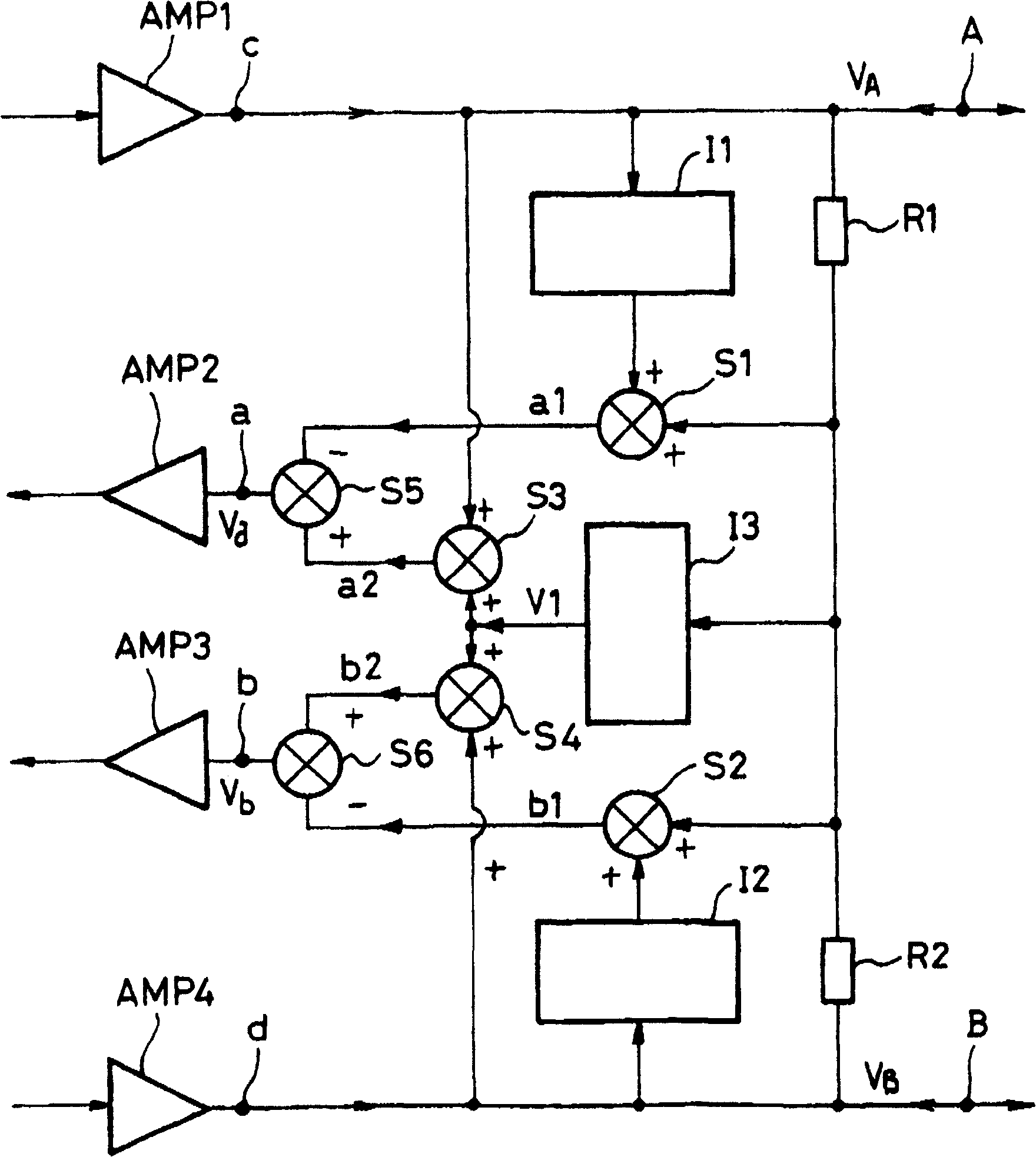 Differential input stage for electronic equipment, comprising means for reducing interference caused by a voltage or current in common mode