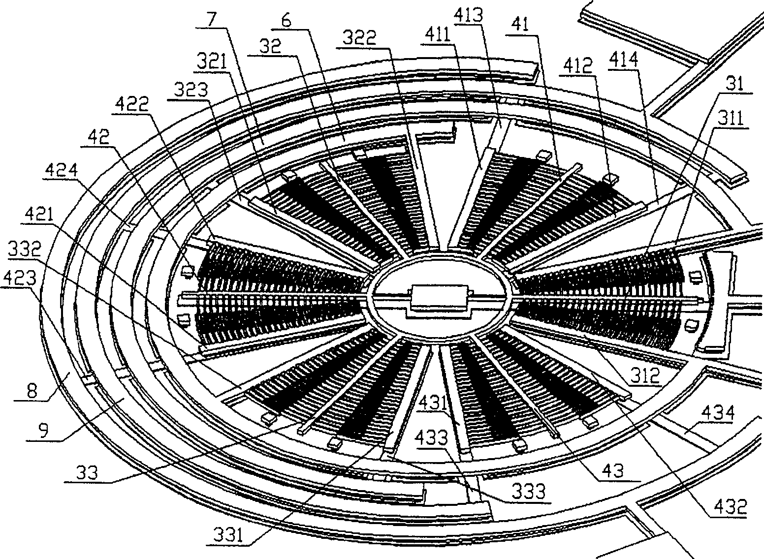 Microstructure bidirection bending pulling fatigue experimental device