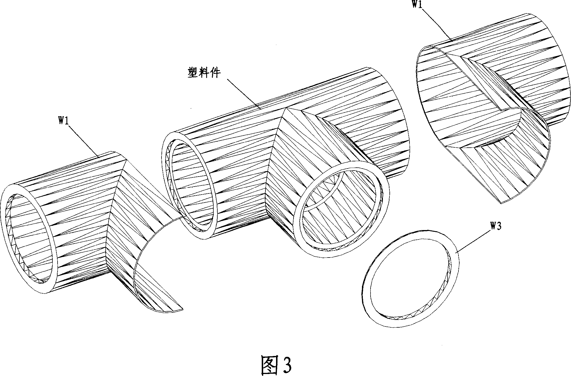 Thin wall metal casing plastic composite pipe and its producing method