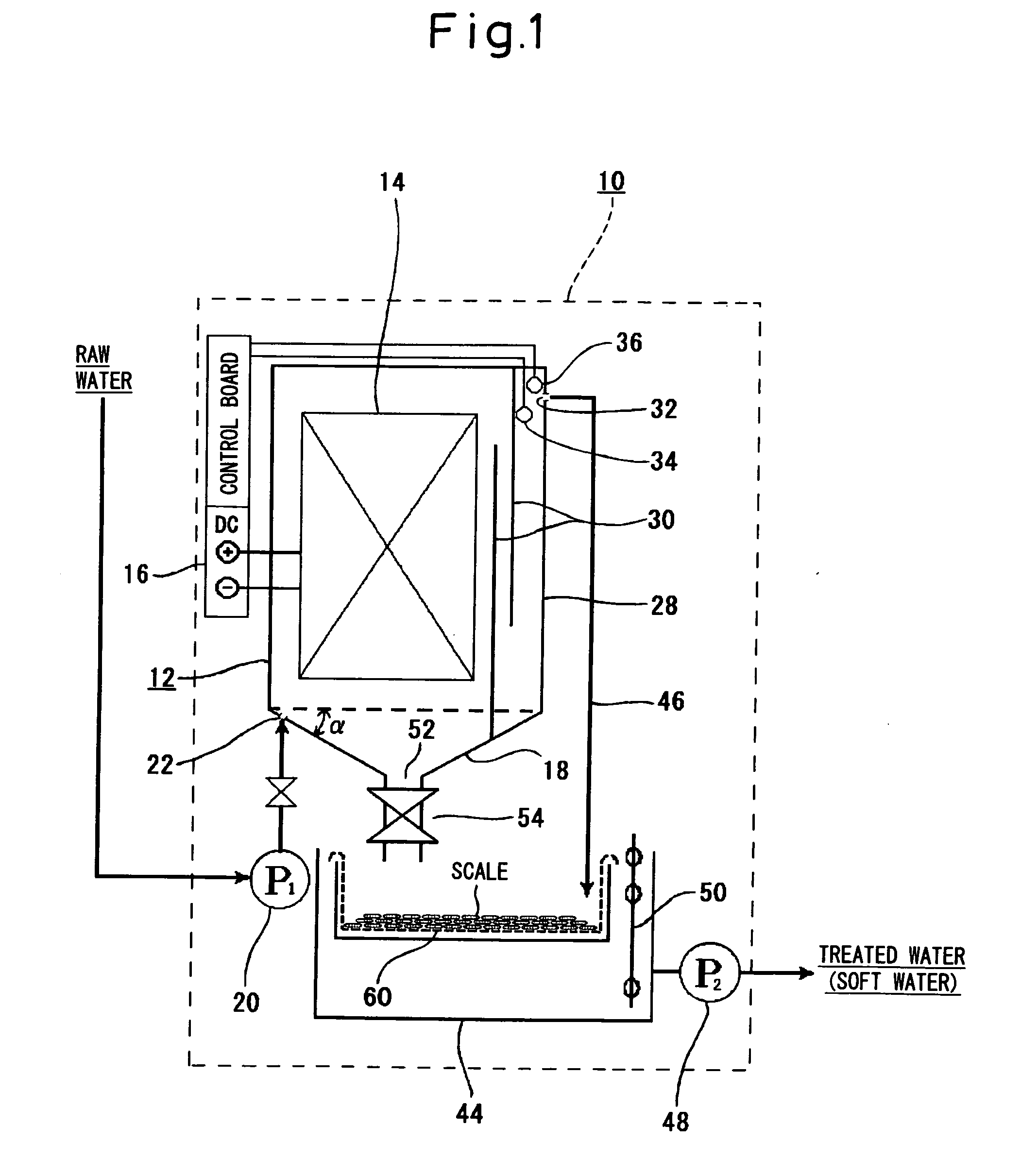 Method of softening water and apparatus therefor