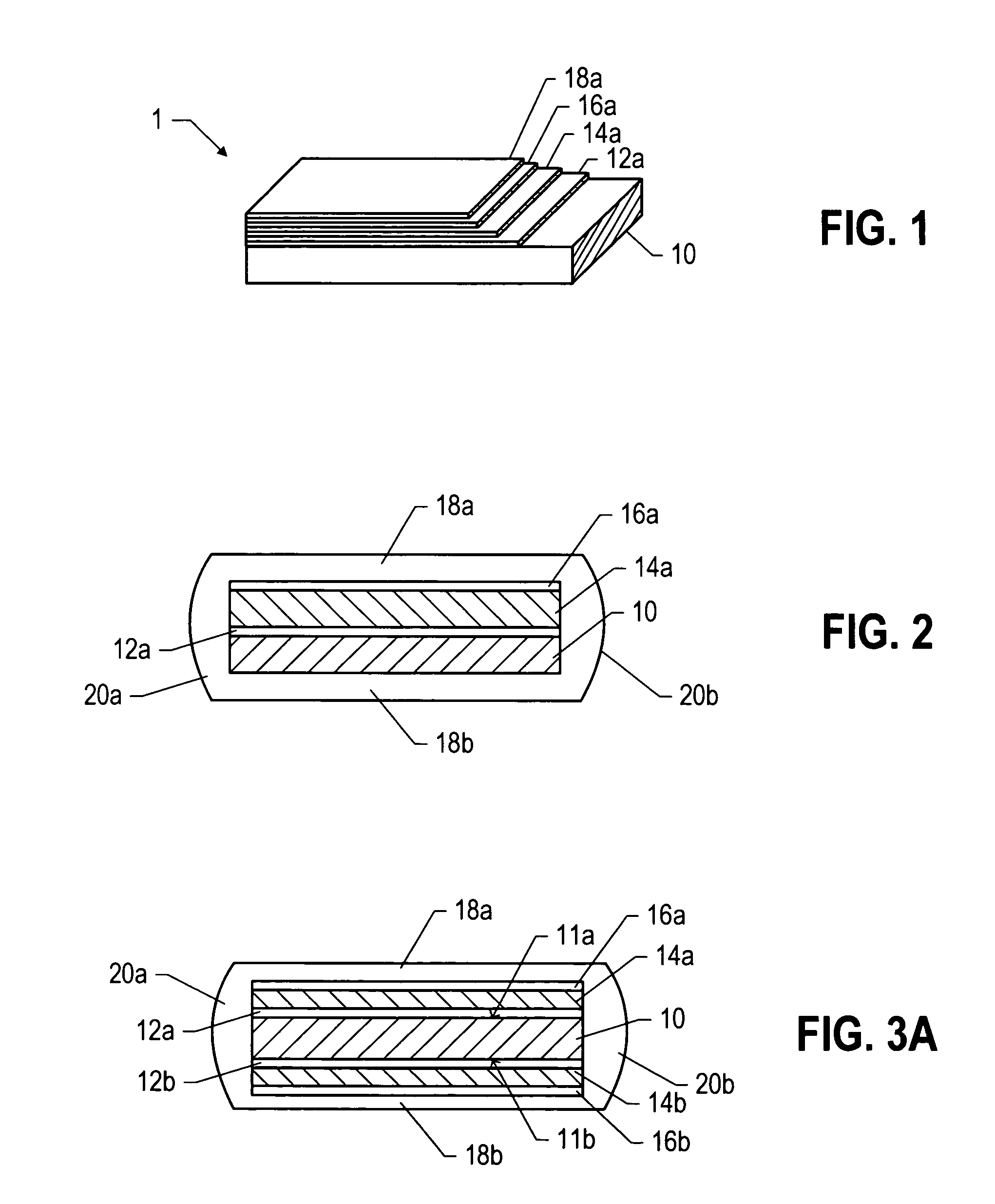 Superconducting articles having dual sided structures