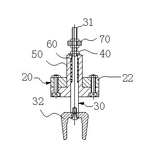 Device for detecting qualifying diameter dimensions of shafts