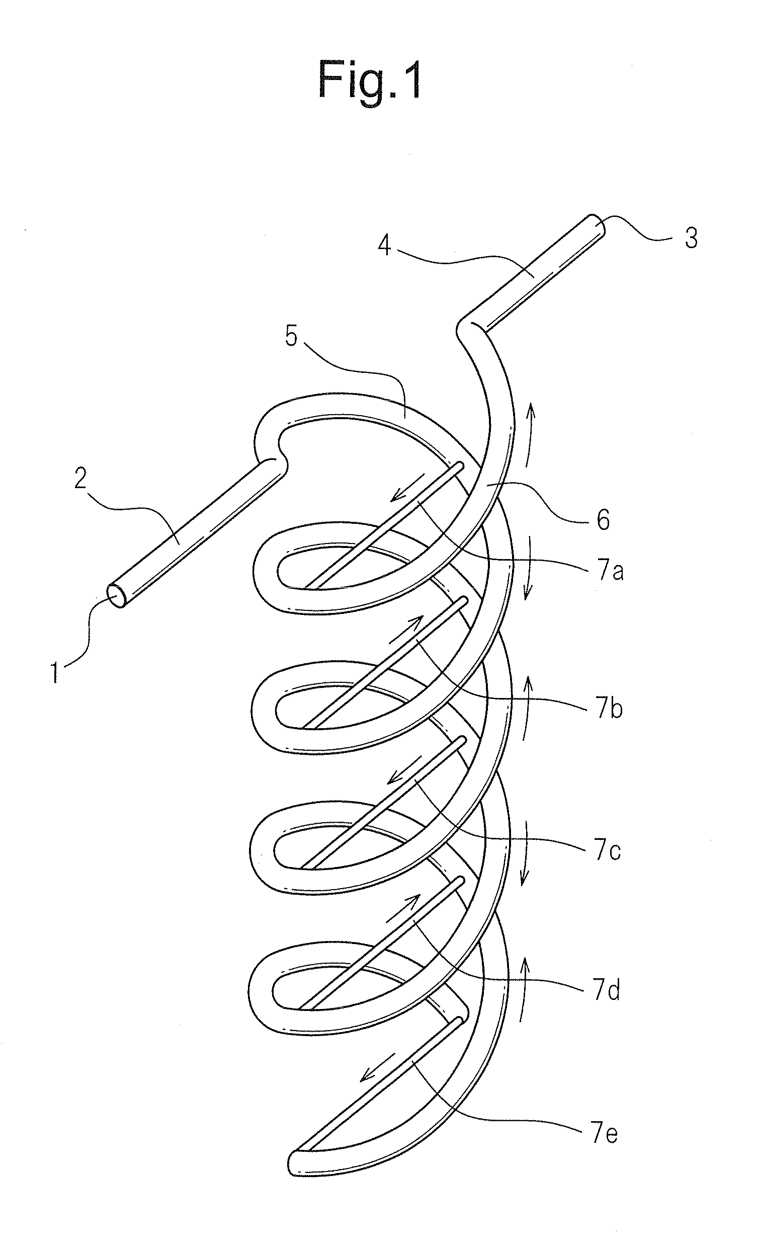 Spiral type fluid mixer and apparatus using spiral type fluid mixer