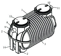 Foam septic tank