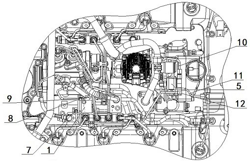 Constant-pressure stabilizing device of diesel engine preheating system