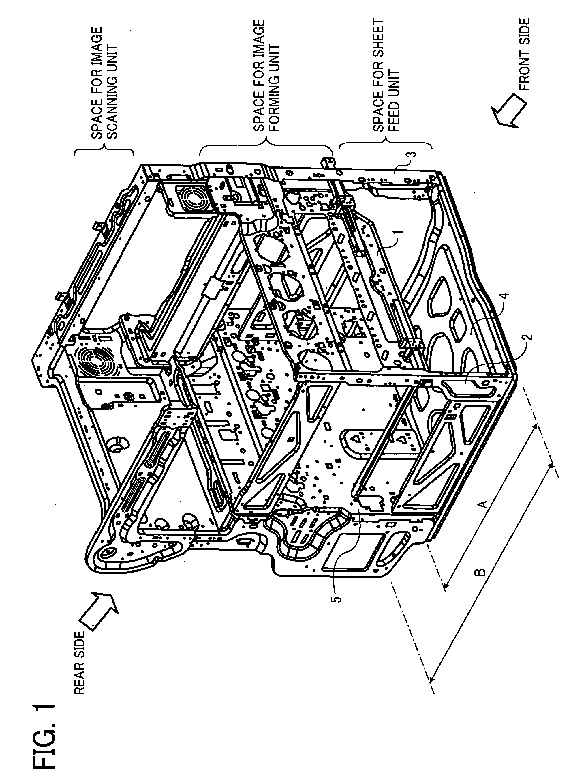 Frame and image forming apparatus using the frame