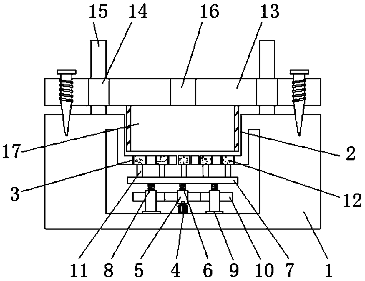 Automobile part injection mold beneficial to demolding