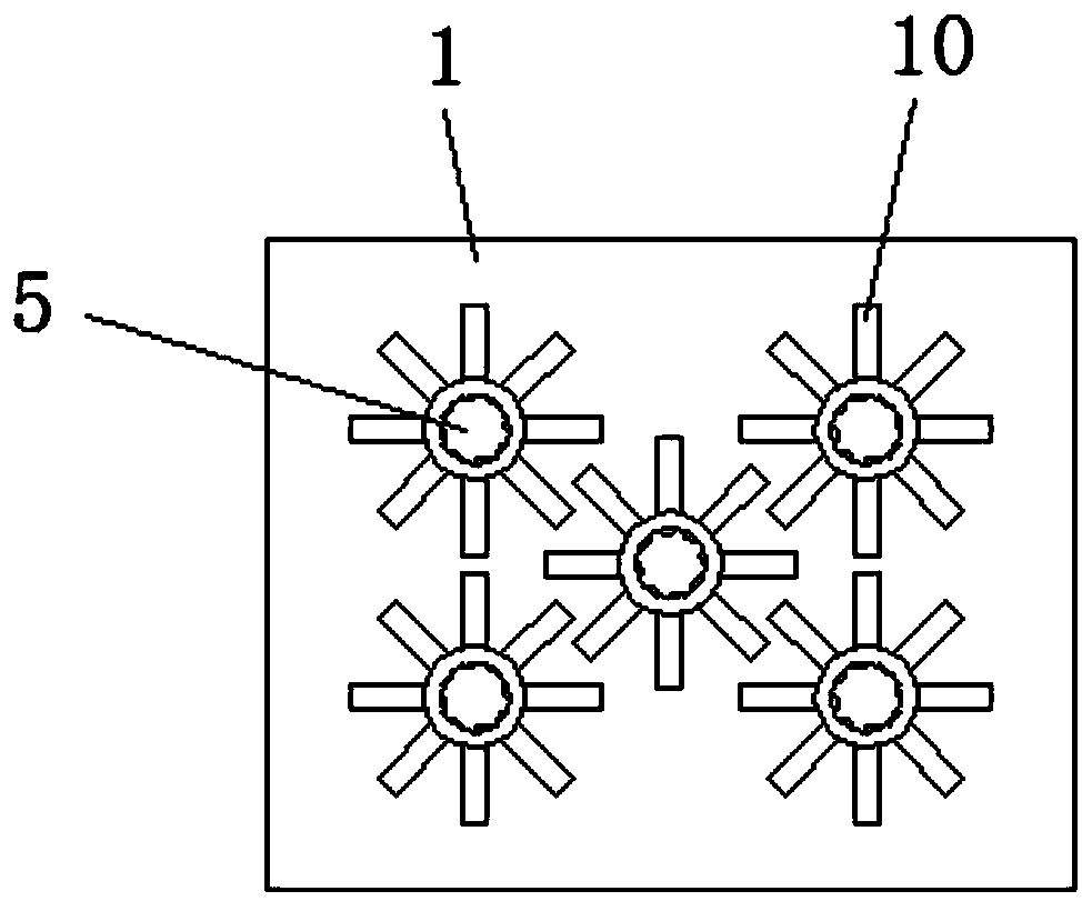 Automobile part injection mold beneficial to demolding