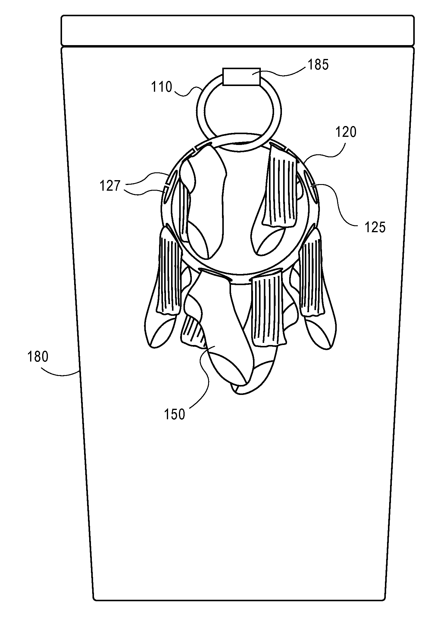 Apparel holding system, apparel holding device for wash/dry cycle, method of fabricating apparel holding device for wash/dry cycle