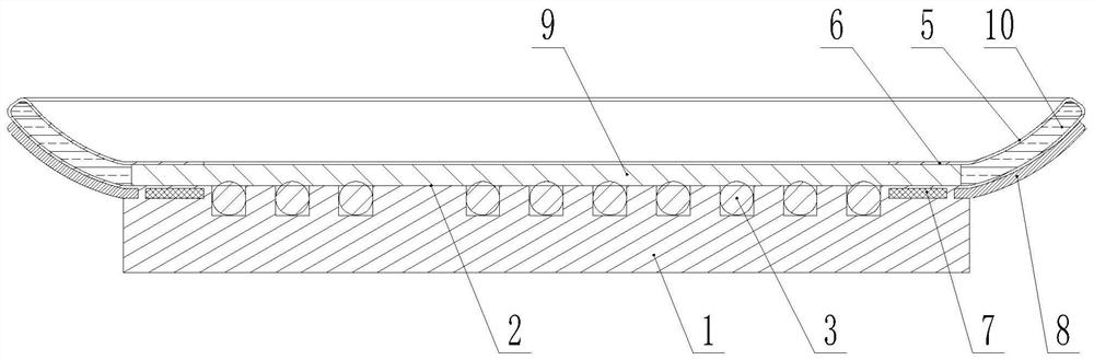 Method and device for simulating pavement