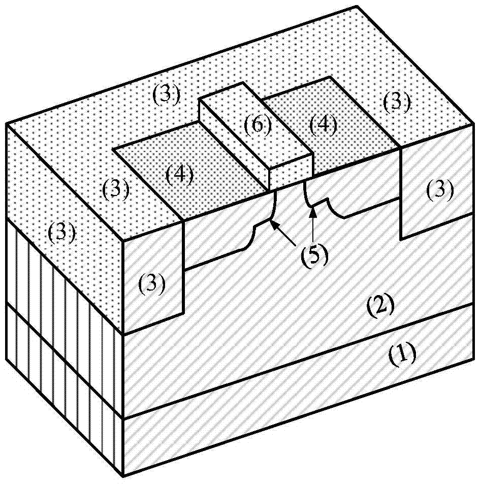 A method for preparing redundant doped anti-radiation mos field effect transistor based on 65nm process