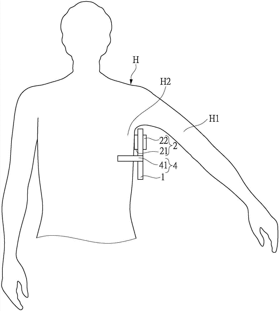 Axilla body temperature measuring device and body temperature measuring method using axilla body temperature measuring device