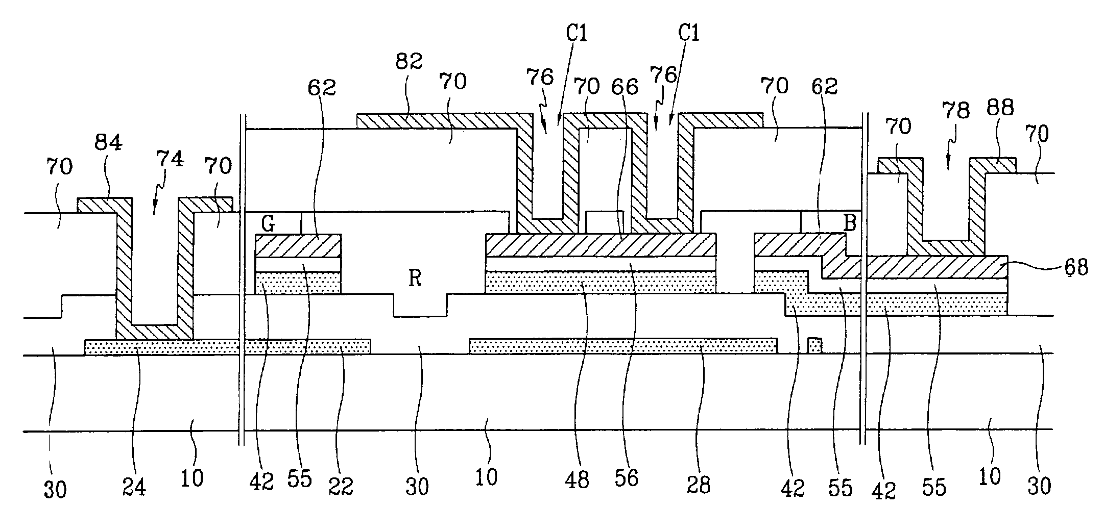 Thin film transistor array panel for display and manufacturing method thereof