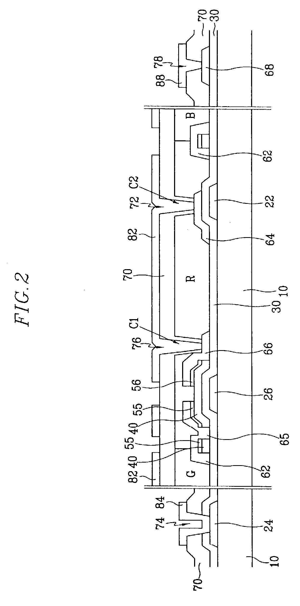 Thin film transistor array panel for display and manufacturing method thereof