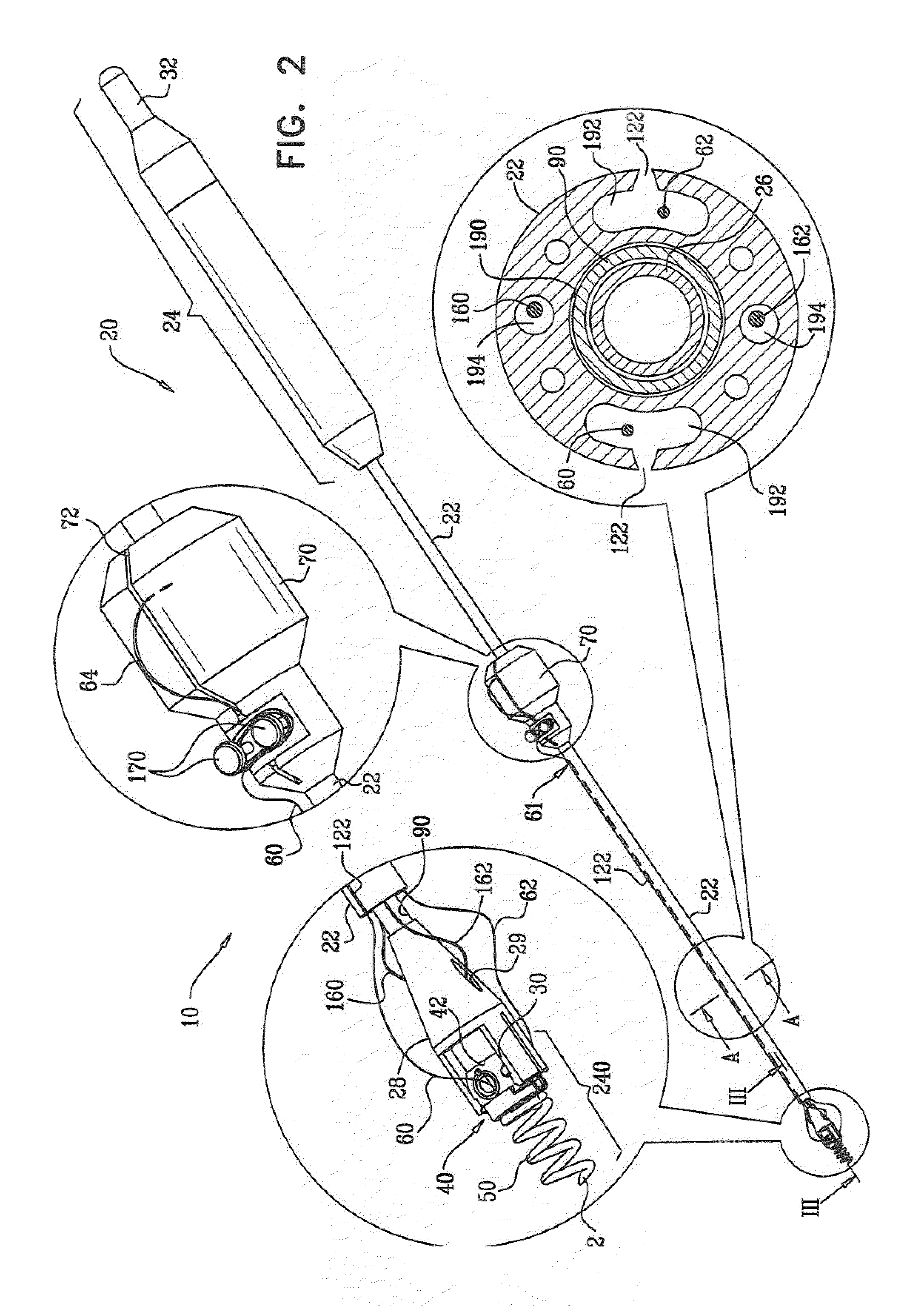 Adjustable repair chords and spool mechanism therefor