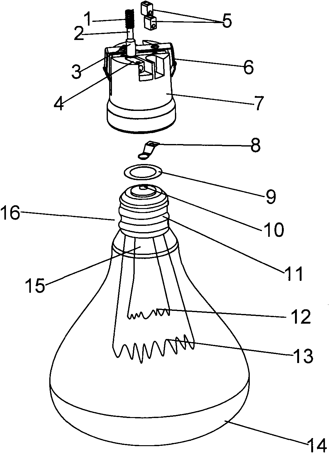 Double-power warming lamp