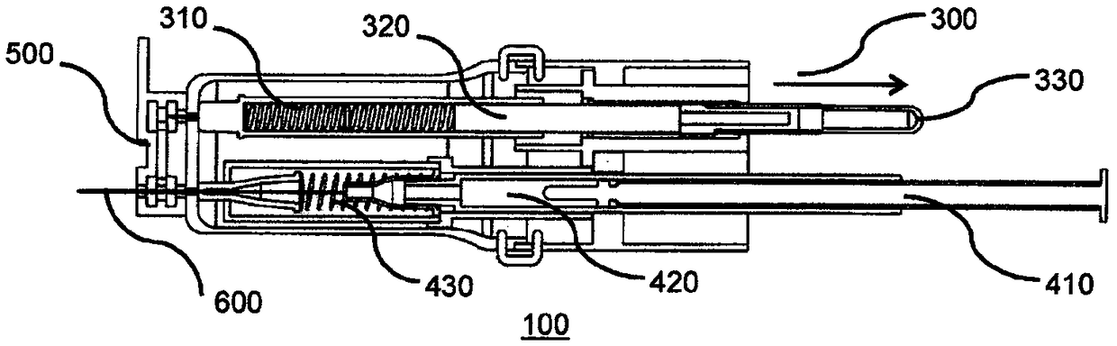 An injection and extraction ophthalmic device