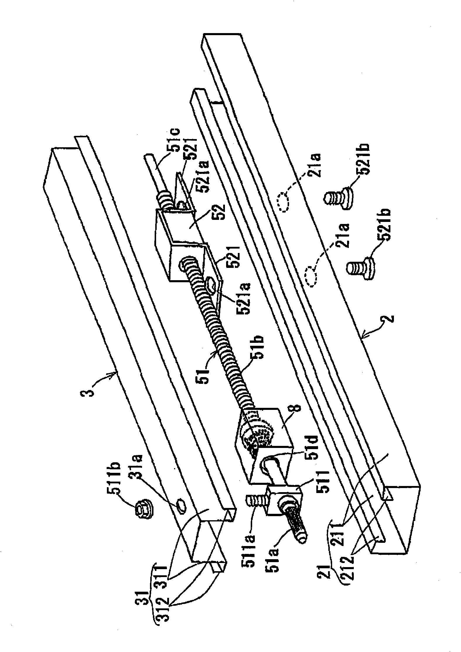 Seat slide apparatus for vehicle