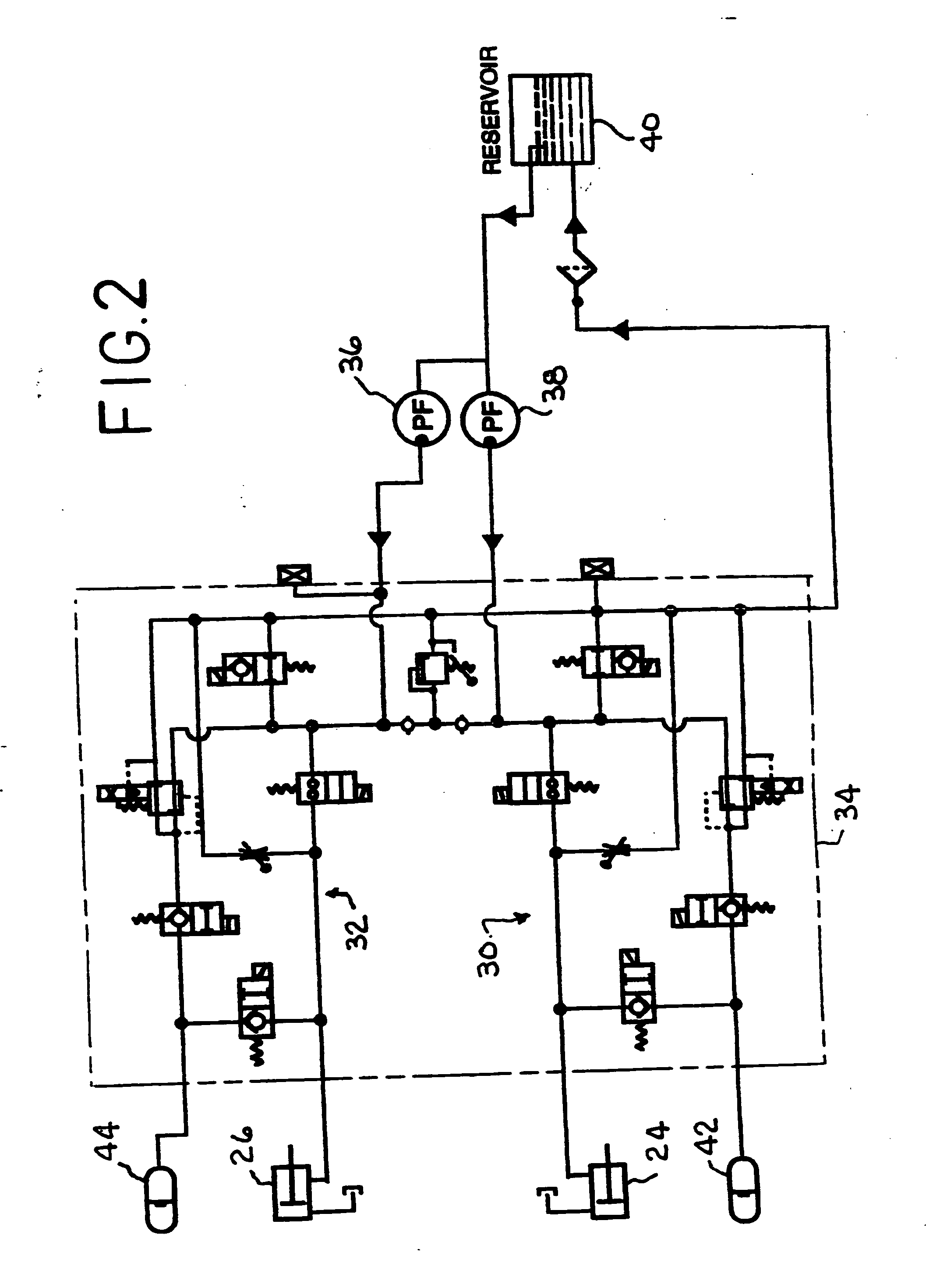 Independent hydraulic header lift and flotation system