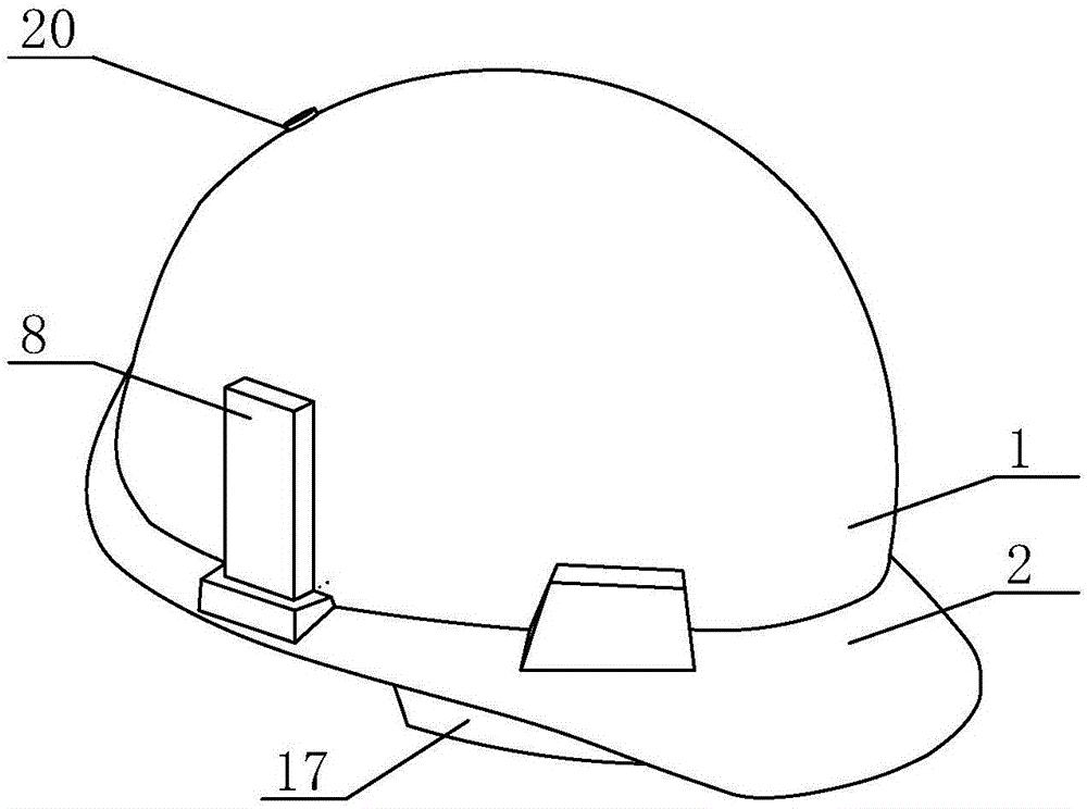 Safety helmet with safety protection function