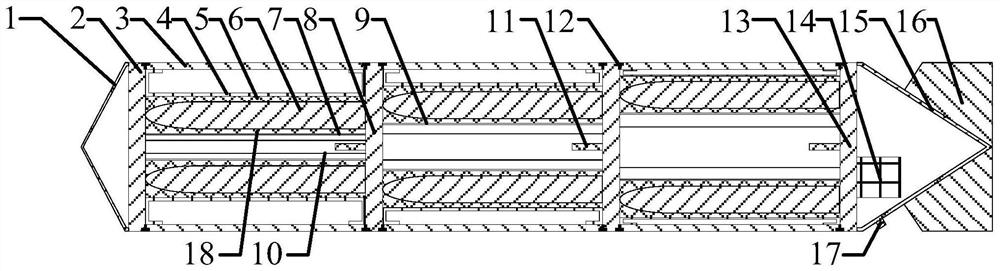 A large-scale fire-extinguishing bomb and fire-extinguishing method based on secondary throwing