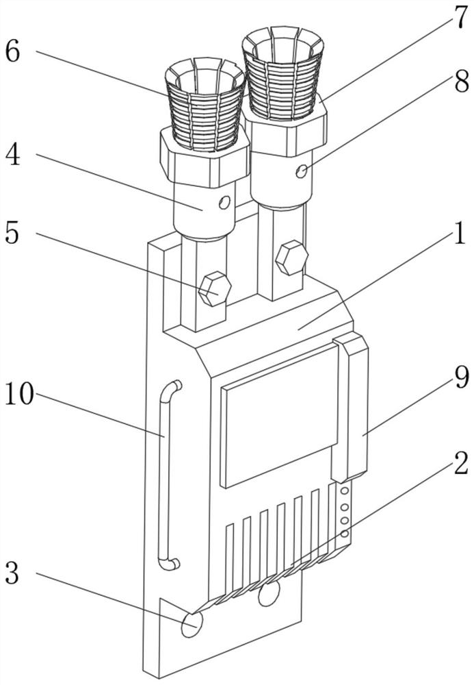 Power supply system power connection terminal and power connection method