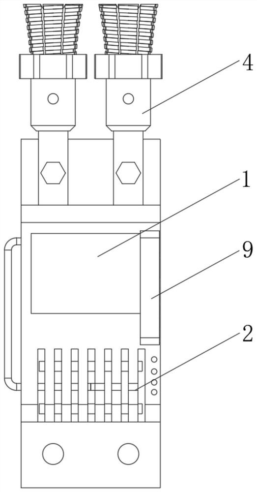 Power supply system power connection terminal and power connection method