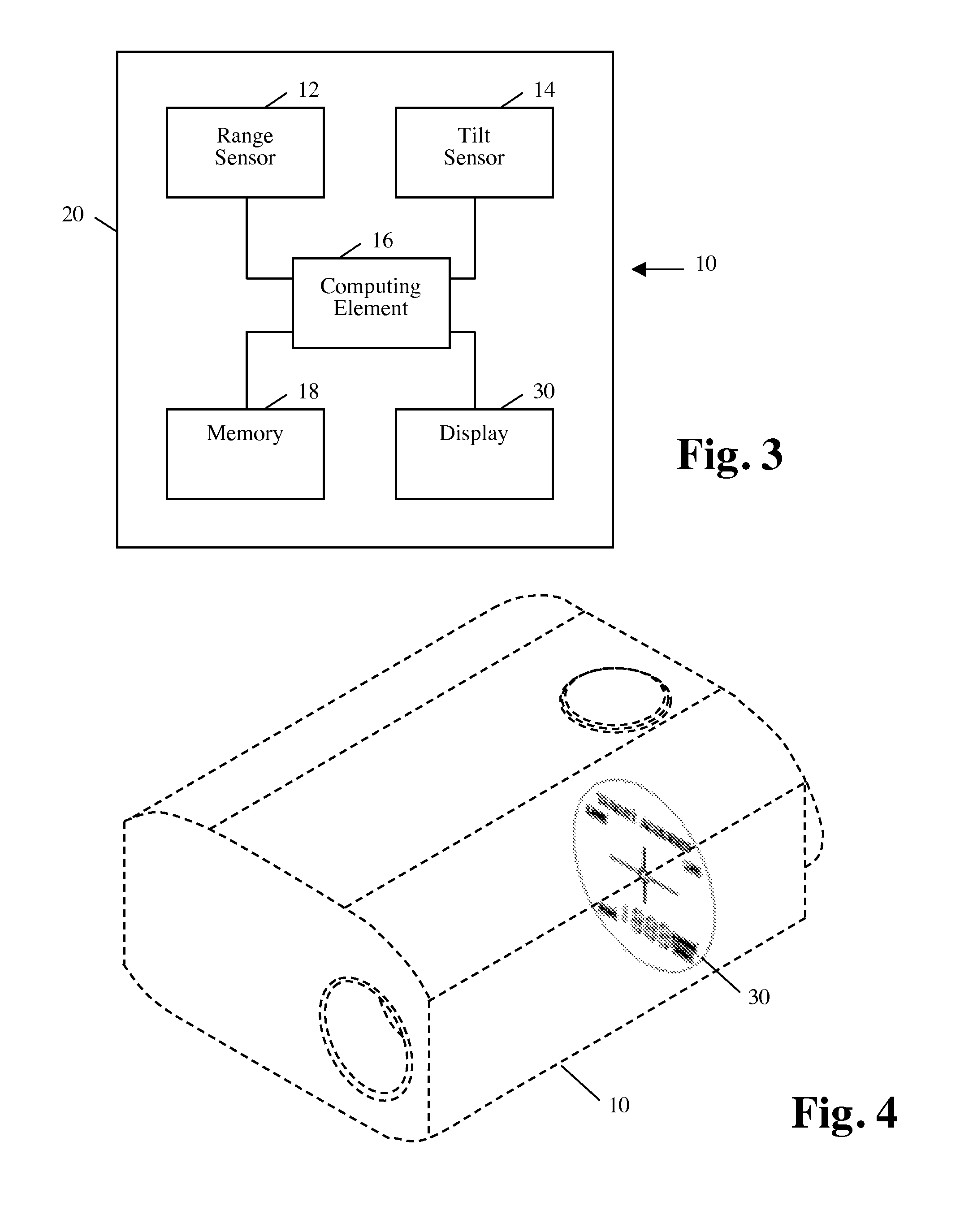 Display, device, method, and computer program for indicating a clear shot